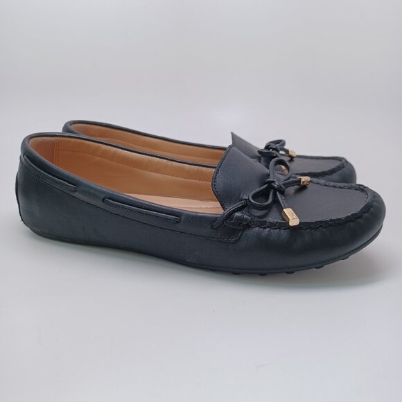 MICHAEL Michael Kors Black Leather Loafers - Picture 10 of 16